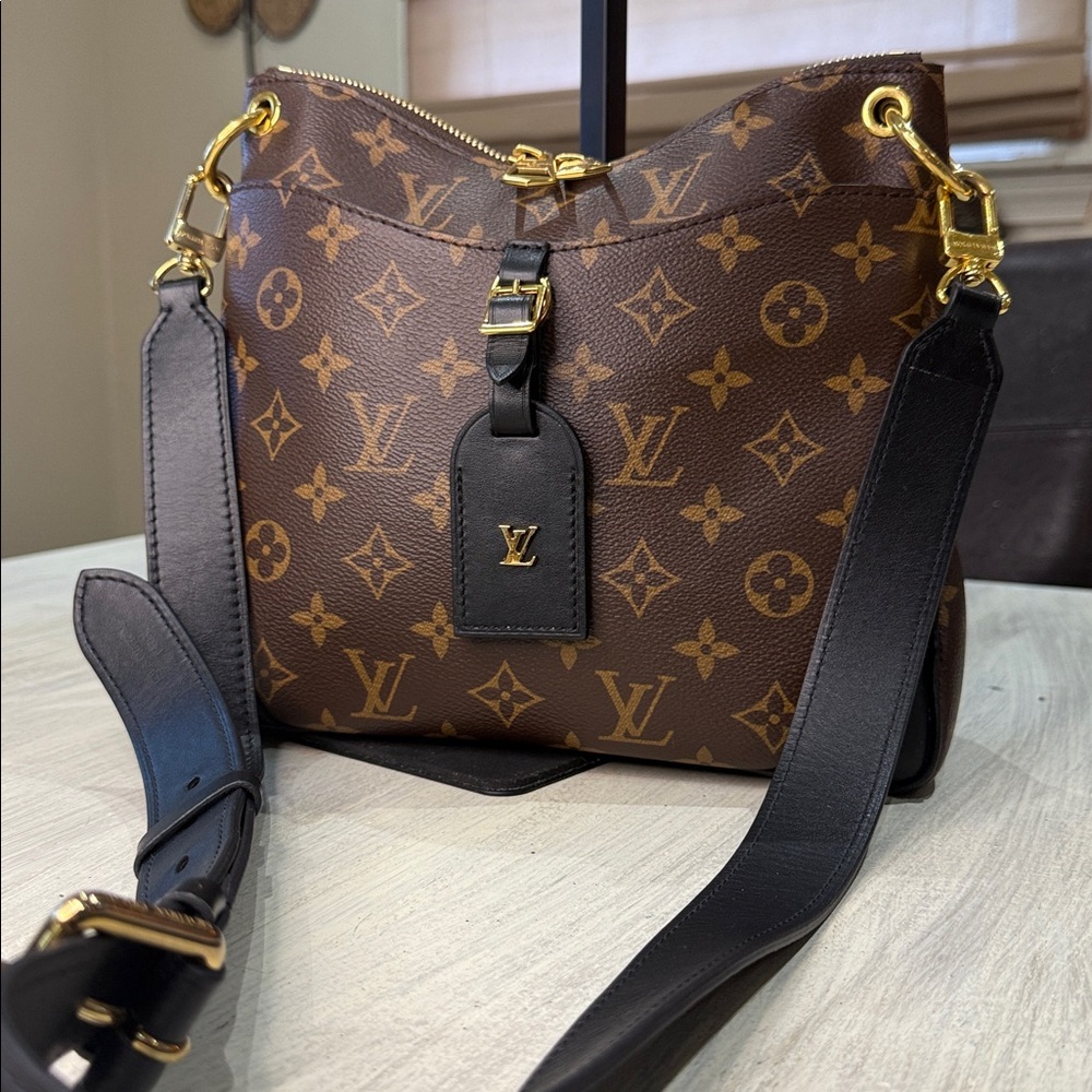 Louis Vuitton NM Odeon Brown and Black Monogram Crossbody Bag. EUC